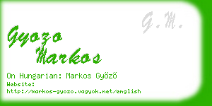 gyozo markos business card