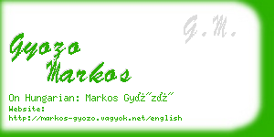 gyozo markos business card